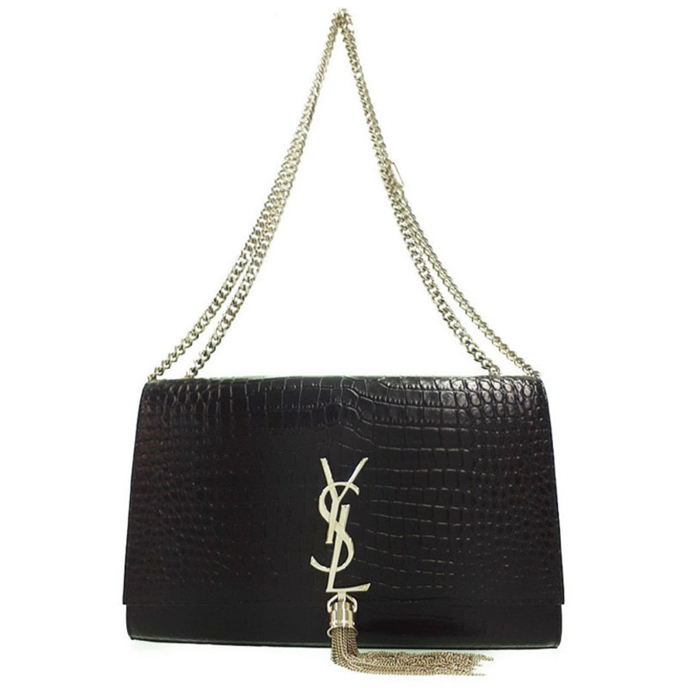 Saint Laurent Classic Kate Satchel Chain Shoulder Bag Black